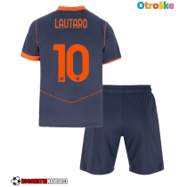 Otroške Nogometnih dresov Inter Milan Lautaro Martinez #10 Tretji 2025-26 Kratki rokavi (+ hlače)